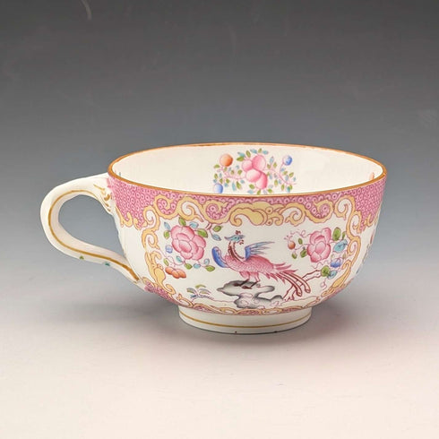 1920年代 英国ミントン ティーカップトリオ ピンクコカトリス マイヤー・エンポーリアム特注品②