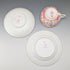 1920s British Minton Teacup Trio Pink Cockatrice, Custom Order for Meyer Emporium ②