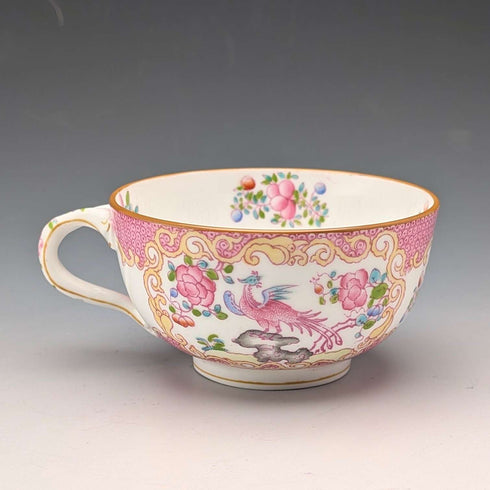 1920年代 英国ミントン ティーカップトリオ ピンクコカトリス マイヤー・エンポーリアム特注品④