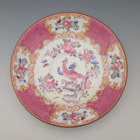 1920年代 英国ミントン ティーカップトリオ ピンクコカトリス マイヤー・エンポーリアム特注品④