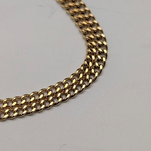 ヴィンテージ ロールドゴールド クロス型ペンダント ネックレスチェーン付