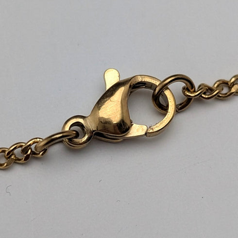 ヴィンテージ ロールドゴールド クロス型ペンダント ネックレスチェーン付