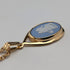British Wedgwood Jasperware Pendant with Gold P Base and Necklace Chain