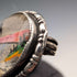 Antique British Butterfly Wing Tropical Landscape Pure Silver Brooch TLM