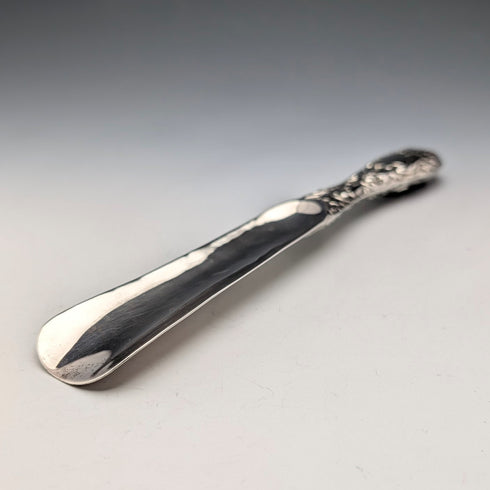 1892 British Antique Sterling Silver Shoehorn, 70g, Norman Marshall