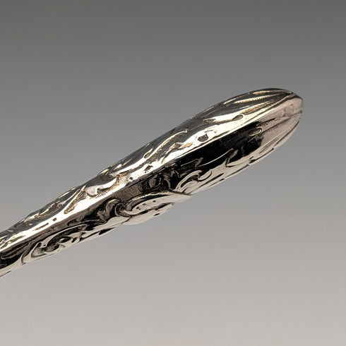 1892 British Antique Sterling Silver Shoehorn, 70g, Norman Marshall