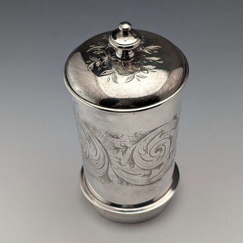 Antique British silver-plated filter (part of a coffee machine?)