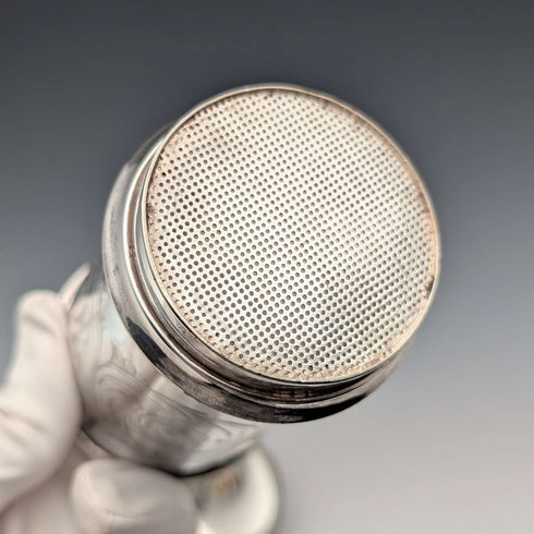Antique British silver-plated filter (part of a coffee machine?)