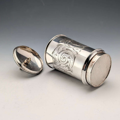 Antique British silver-plated filter (part of a coffee machine?)