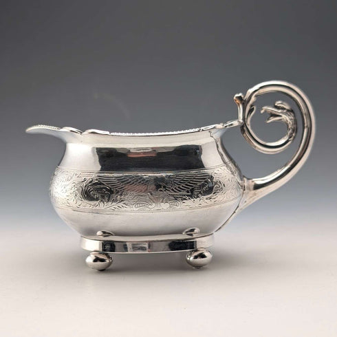 Circa 1820 British Antique Old Sheffield Plate Cream Jug