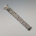 1975 British Vintage Sterling Silver Gate Style Bracelet, 57g, PM