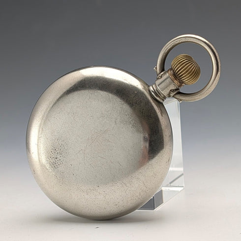 1906年頃 アンティーク オメガ 懐中時計 直径58mm 鉄道時計 合金ケース 動作良好