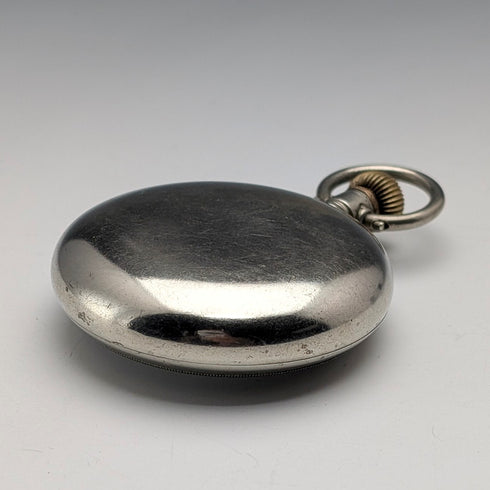 1906年頃 アンティーク オメガ 懐中時計 直径58mm 鉄道時計 合金ケース 動作良好