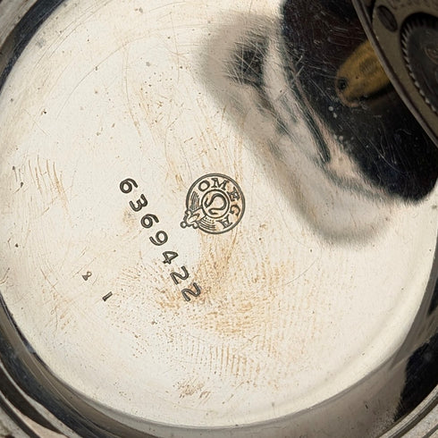 1906年頃 アンティーク オメガ 懐中時計 直径58mm 鉄道時計 合金ケース 動作良好
