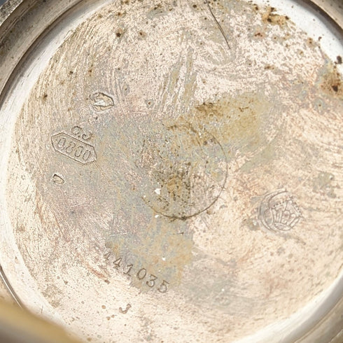 アンティーク ヘブドマス 8日巻懐中時計 銀側ケース 動作良好