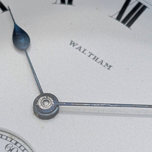 1917年頃 米国アンティーク ウォルサム 懐中時計 金張りハーフハンター 整備済