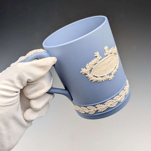 1972 British Wedgwood Jasperware Christmas mug