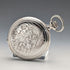 Antique Longines pocket watch, circa 1901, Art Nouveau decoration, silver-sided hunter case, in good working order.