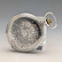 Antique Longines pocket watch, circa 1912, floral decoration, silver-sided hunter case, in good working order.