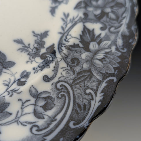 英国アンティーク バーリントンパターン 半磁器製 ディナープレートペア Wedgwood&Co.