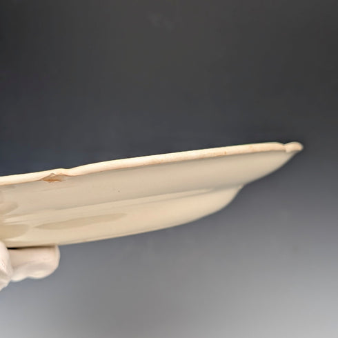 法式復古日式設計硬陶瓷湯盤一對 ①