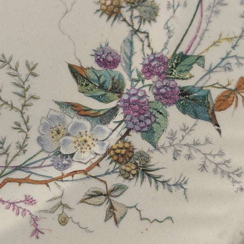 法式復古日式設計硬質陶瓷邊盤一對 ②