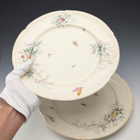 法式復古日式設計硬質陶瓷餐盤一對 ②