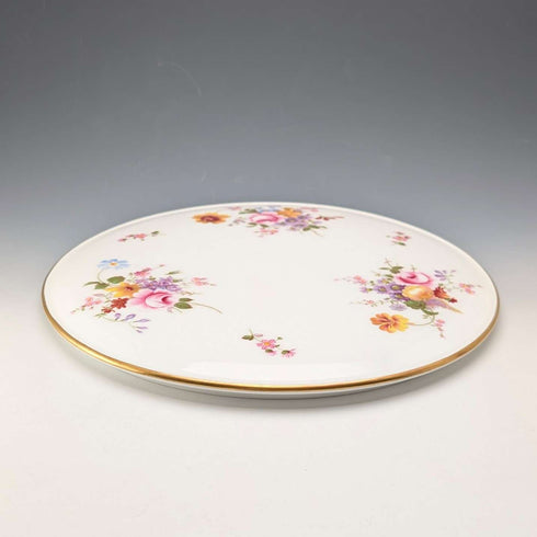 Vintage British Bone China Teapot Stand, Royal Crown Derby