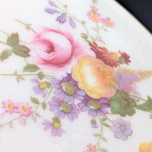 Vintage British Bone China Teapot Stand, Royal Crown Derby