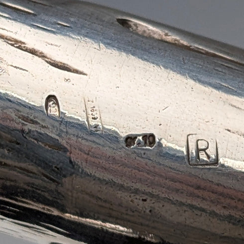 イタリアンヴィンテージ ブラックシャフト 純銀ホースヘッドハンドル ステッキ 杖 82cm