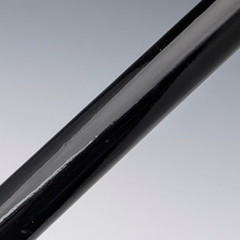 イタリアンヴィンテージ ブラックシャフト 純銀ホースヘッドハンドル ステッキ 杖 82cm