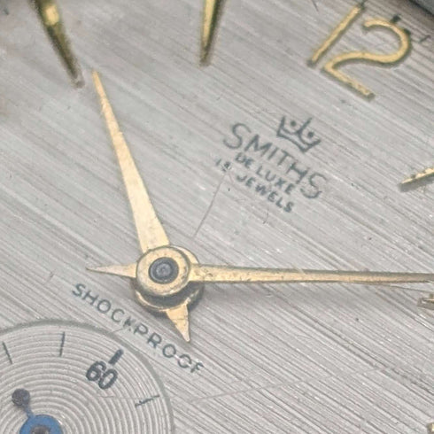 1960年代頃 英国ヴィンテージ スミス 腕時計 SMITH DeLux 15石機械式 動作良好