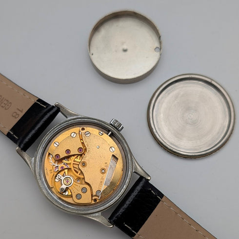 1960年代頃 英国ヴィンテージ スミス 腕時計 SMITH DeLux 15石機械式 動作良好