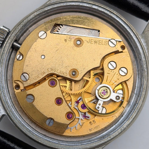 1960年代頃 英国ヴィンテージ スミス 腕時計 SMITH DeLux 15石機械式 動作良好