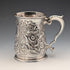 1736 Georgian Sterling Silver Large Mug with Relief, 356g, by Richard Bayley