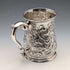 1736 Georgian Sterling Silver Large Mug with Relief, 356g, by Richard Bayley