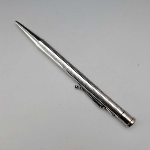 British Vintage Yard O' Red Rhodium Plated Push-On Mechanical Pencil with Paper Box and Instructions