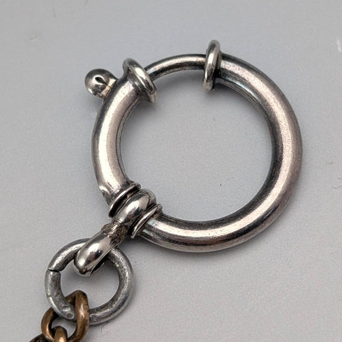 Antique Two-Tone Fancy Link Albert Chain with Clasp