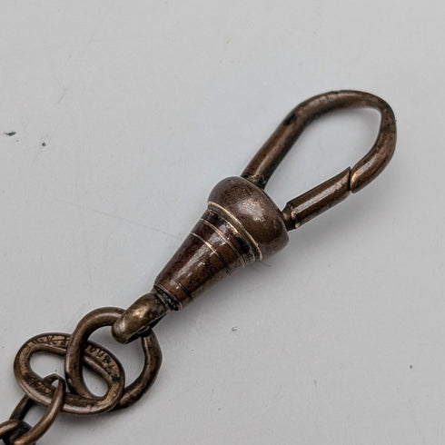 Antique Two-Tone Fancy Link Albert Chain with Clasp