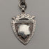 Antique British Sterling Silver Double Albert Chain, 43g, Sterling Silver Medal Fob