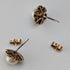 British Vintage Jewelry K9 Gold & Pearl Stud Earrings