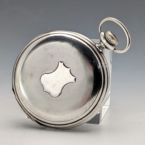 Circa 1931 Vintage Longines Pocket Watch with Silver-sided Hunter Case, Serviced