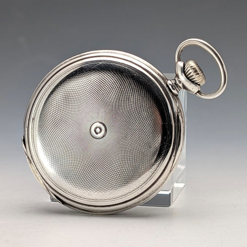 Circa 1931 Vintage Longines Pocket Watch with Silver-sided Hunter Case, Serviced