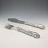 Antique British silver-plated fish server pair by Harrison Brothers & Howson