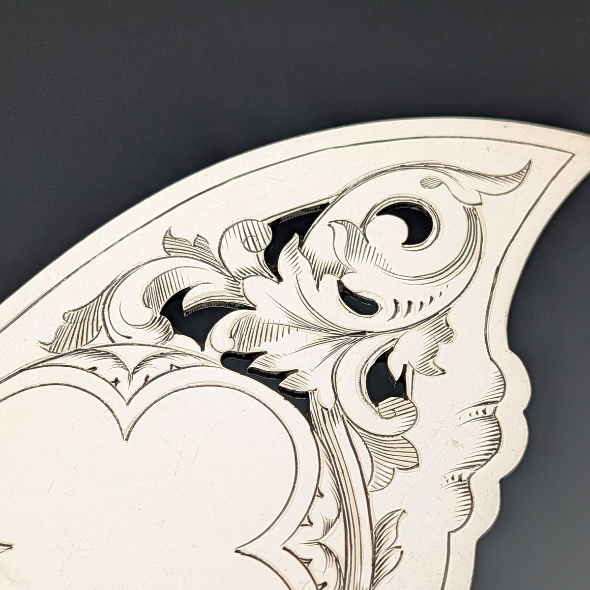 英国アンティーク シルバープレート製 フィッシュサーバーペア