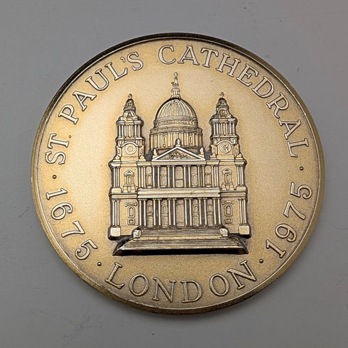 1975 St. Paul's Cathedral Apostle Set of 12 Pure Silver Teaspoons and a Pure Silver Medal, 457g Total, Wooden Case, Toye, Kenning & Spencer