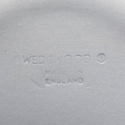 英國韋奇伍德復古碧玉器圓形帶蓋盒,淺藍色,原包裝盒和說明書