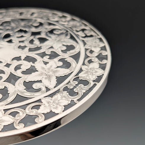 20世紀前半 米国 シルバーオーバーレイ トリベット Webster Company