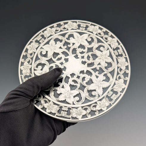 20世紀前半 米国 シルバーオーバーレイ トリベット Webster Company