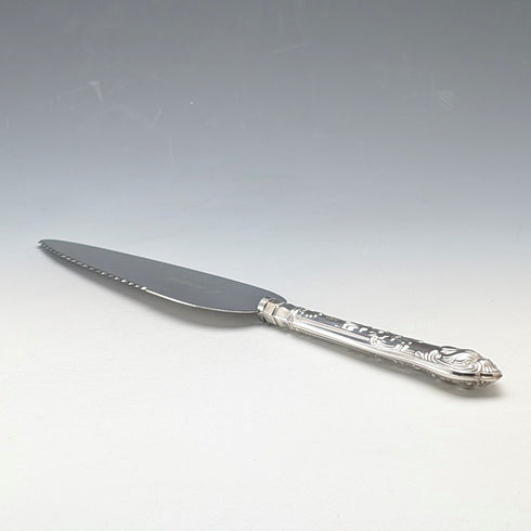 1975年 英国ヴィンテージ 純銀製ハンドル ケーキスライサー 箱入り Harrison Brothers